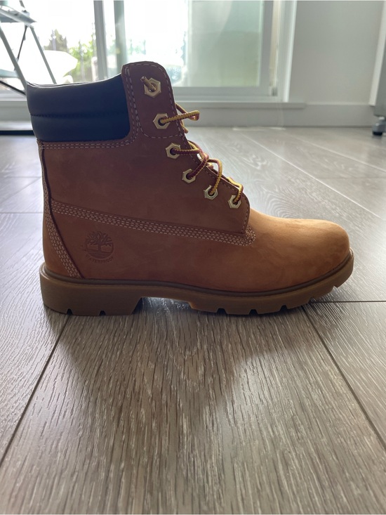 Timberland Shoes - Timberland Wheat/Tan Nubuck Lace-Up Boot with Black Collar